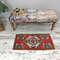 Red Bath Mat, Miniature Rug, Kitchen Mat, Organic Rug, Turkish Rug, Vintage Rug, Floor Mat01.jpg