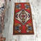 Red Bath Mat, Miniature Rug, Kitchen Mat, Organic Rug, Turkish Rug, Vintage Rug, Floor Mat02.jpg