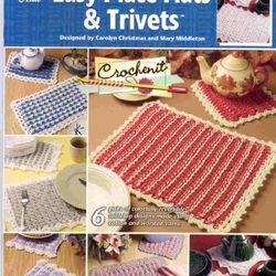 Digital Crochet Patterns Easy Place Mats and Trivets