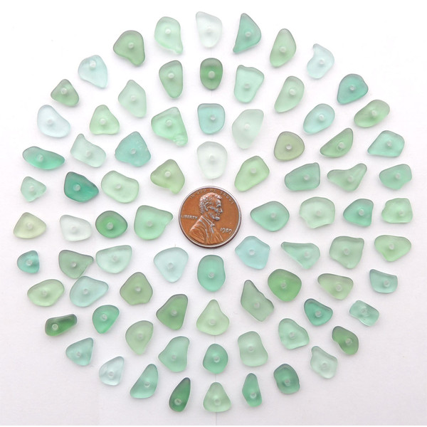 drilled sea glass