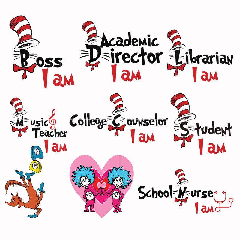 Dr Seuss Svg Bundle, Funny Dr Seuss Quote Svg, Dr Seuss Svg, Thing Svg, Cute Cat Svg, Teacher Svg, Svg File For Cricut DR111.jpg