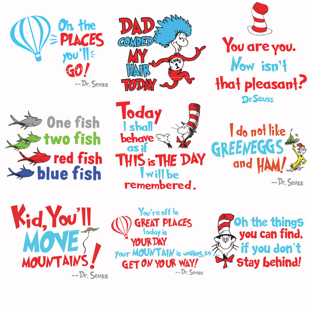 Dr Seuss Svg Bundle, Funny Dr Seuss Quote Svg, Dr Seuss Svg, Thing Svg, Cute Cat Svg, Teacher Svg, Svg File For Cricut DR117.jpg