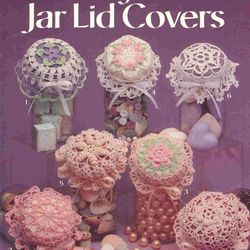 Digital Crochet Patterns Lovely Lace Jar lid Covers