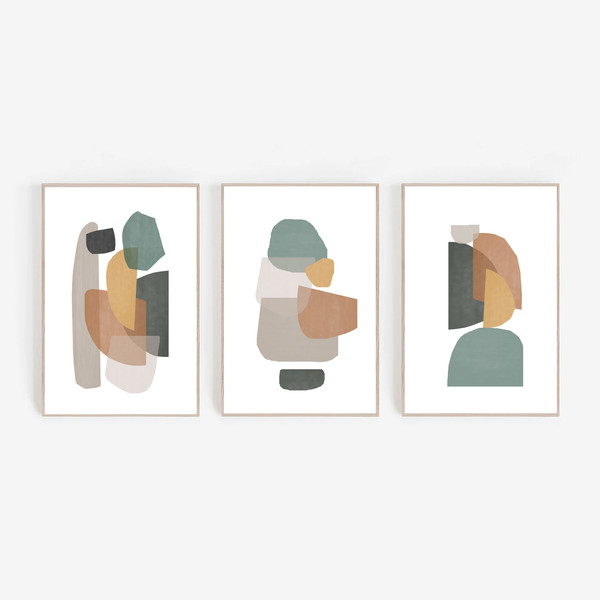 3 abstract geometric posters easy to download 3