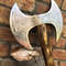 Medieval Warrior Double Headed Battle Axe With Leather Sheath, Labrys, Handmade Carbon Steel Two Sided Axe, Medieval Double Axe, Custom axe6.jpg