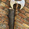 Medieval Warrior Double Headed Battle Axe With Leather Sheath, Labrys, Handmade Carbon Steel Two Sided Axe, Medieval Double Axe, Custom axe1.jpg