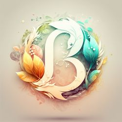 logo B in bright colors