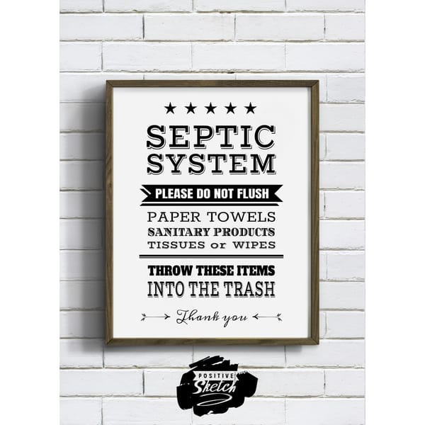 Septic Sign, Bathroom sign, Toilet sign, INSTANT DOWNLOAD Pr - Inspire ... Septic Sign, Bathroom sign, Toilet sign, INSTANT DOWNLOAD Pr - Inspire ...
