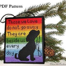 Dog Memorial Beginner Embroidery, Loss of Puppy, Loss of Dog Gift, Pet Loss Gift, Dog Memory, Easy Cross Stitch Pattern
