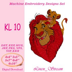 KL 10. Machine embroidery design in 8 formats and 5 sizes
