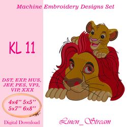KL 11. Machine embroidery design in 8 formats and 4 sizes