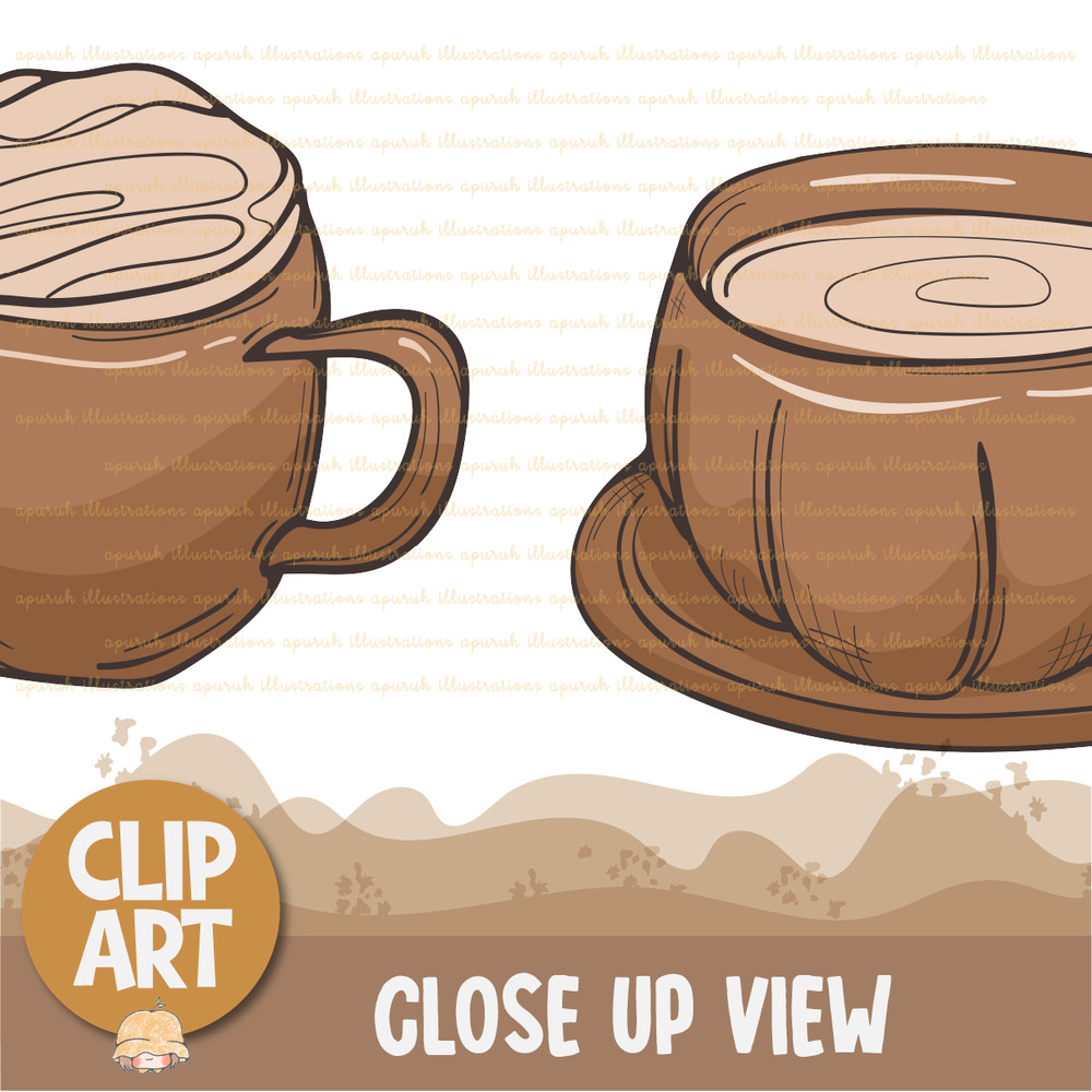 Coffee Mugs Clipart Banner03.png