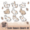 Cute Rabbit Bunny 02 Animal Clipart Banner01.png