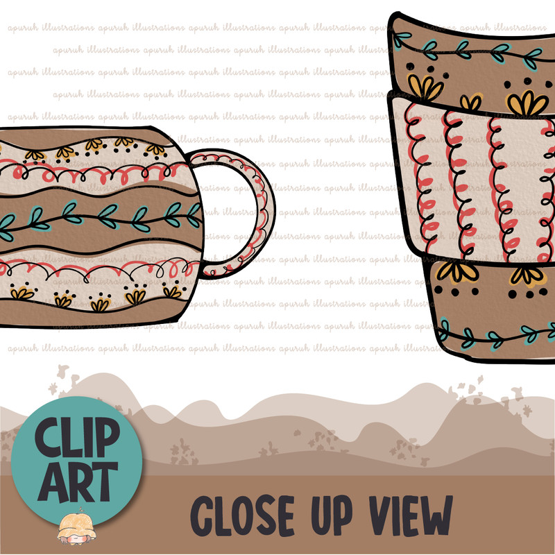 Scandinavian Coffee Mugs Clipart Banner03.png