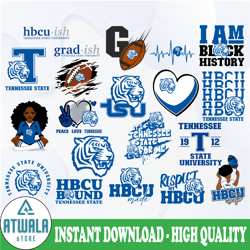 tennessee state svg, hbcu teams svg, hbcu football svg