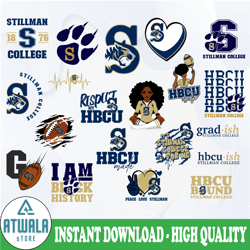 stillman college svg, hbcu teams svg, hbcu football svg