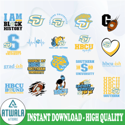 southern university svg, hbcu teams svg, hbcu football svg