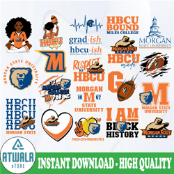 morgan state svg, hbcu teams svg, hbcu football svg, sport bundle svg, clipart