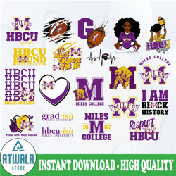 miles college svg, hbcu teams svg, hbcu football svg, sport bundle svg, clipart