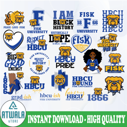 fisk university svg, hbcu teams svg, hbcu football svg, sport bundle svg, clipart