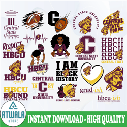 central state university svg, hbcu teams svg, hbcu football svg, sport bundle svg, clipart