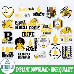 bowie state university svg, hbcu teams svg, hbcu football svg, sport bundle svg, clipart