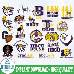 benedict college svg, hbcu teams svg, hbcu football svg, sport bundle svg, clipart
