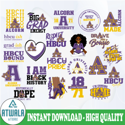 alcorn state university svg, hbcu teams svg, hbcu football svg, sport bundle svg, clipart