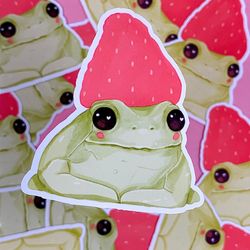 frog berry sticker | frog sticker | froggy sticker | sticker pack | laptop sticker | vinyl sticker | deco stickers