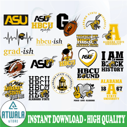 alabama state university svg, hbcu teams svg, hbcu football svg, sport bundle svg, clipart