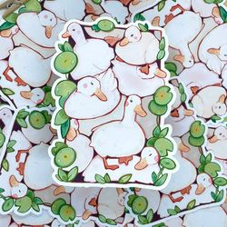 pile of ducks sticker | duck sticker | durable big sticker | laptop sticker | vinyl sticker | deco stickers