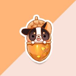 vinyl sticker tricolor corgi - acorg