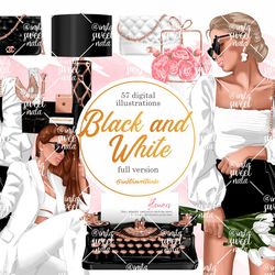 Girl boss clipart, Fashion clipart girl, Woman clipart, Boss lady clipart, Planner Girl Clipart, Fashion Girl Clipart