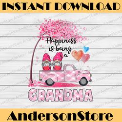 cute grandma gnome truck png, pink truck, gnomes valentine love png, valentine retro trucks, sublimation png instant