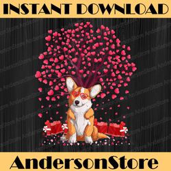 corgi dog lover png, funny corgi valentine's day png, corgi heart valentines day png, valentine gift png, dog lover gift