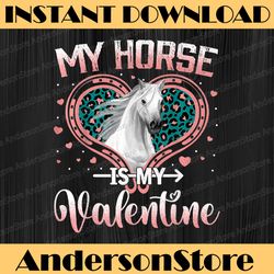 valentine heart my horse is my valentine png, valentines day png, valentine png, horse love heart valentines day png