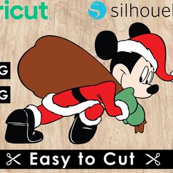 mickey mouse christmas svg files, mickey mouse svg files, mickey png images, svg cut files for cricut, clipart bundle