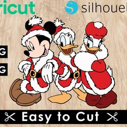 donald duck christmas svg files, donald duck svg files, vector png images, svg cut files for cricut, clipart bundle