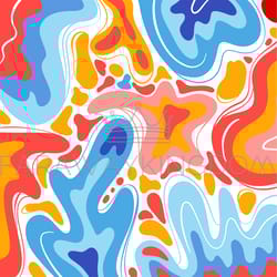 ebru design flat abstract organic shapes vector wallpaper