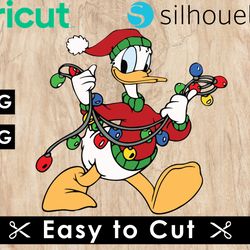 donald duck christmas svg files, donald duck svg files, vector png images, svg cut files for cricut, clipart bundle