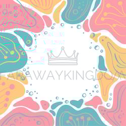 ebru design frame flat abstract organic shapes vector print