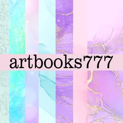 spring paper packaging, digital paper, spring -1