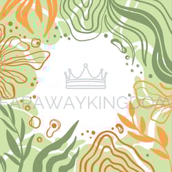 ebru style frame flat abstract organic shapes vector print