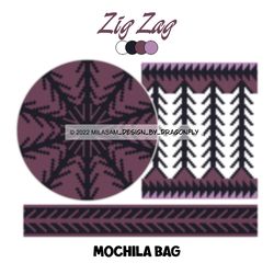 CROCHET PATTERNS /Tapestry Crochet bag PATTERN / Wayuu mochila bag /Zig Zag 731