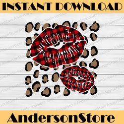 lips leopard valentine sublimation png design, lips sublimation png design, valentine sublimation tshirt design