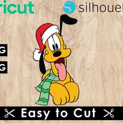 pluto christmas svg files, pluto svg files, vector png images, svg cut files for cricut, clipart bundle