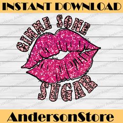 valentine png, gimme some sugar png sublimation file, glitter lips png, leopard print lips sublimation file, love