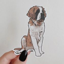 saint bernard waterproof sticker