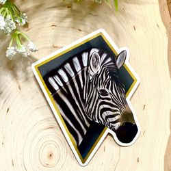 zebra sticker/ african animal sticker/ vinyl stickers/ animal stickers/ zoo stickers/ stickers for laptops