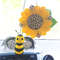 Bee-Sunflower-leopard-print-car-charm